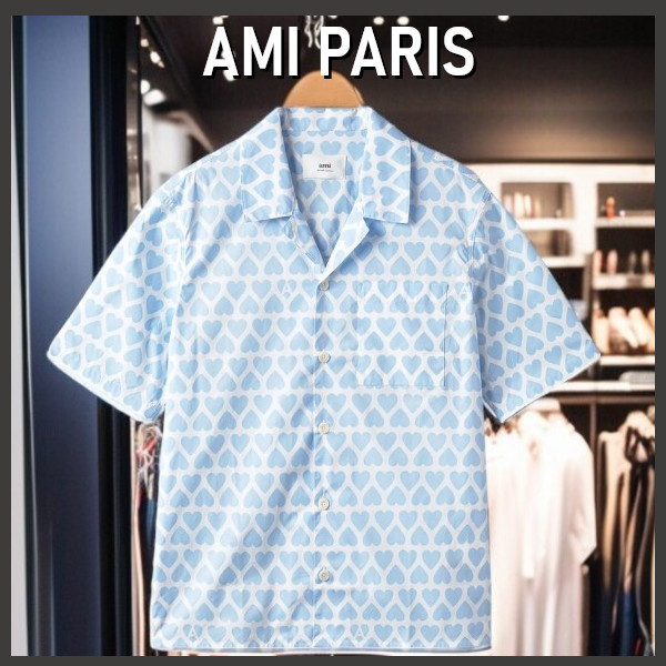 【AMI PARIS】 アミ パリス ロゴ シャツ