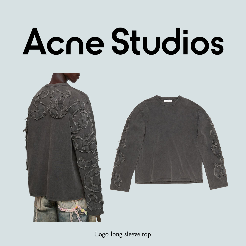 【ACNE STUDIOS】 Logo long sleeve top