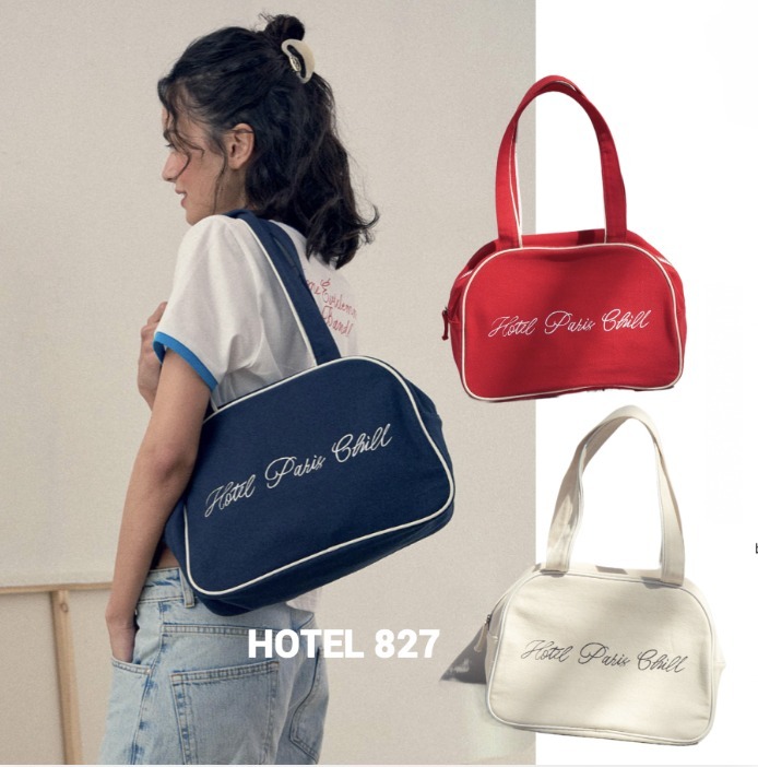 韓国人気【HOTEL PARIS CHILL】 Old School Carry On Bag