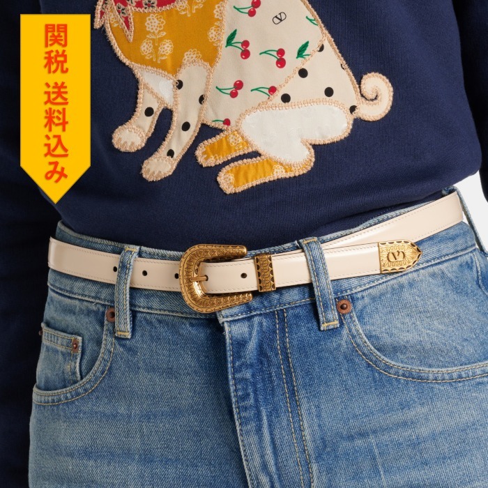 【VALENTINO】 Leather belt