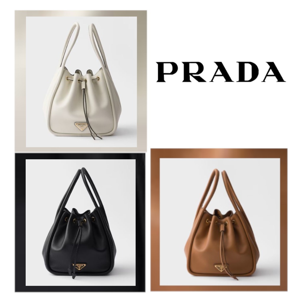 注目の新作♪【PRADA】ダーリン レザー ミニバケットバッグ