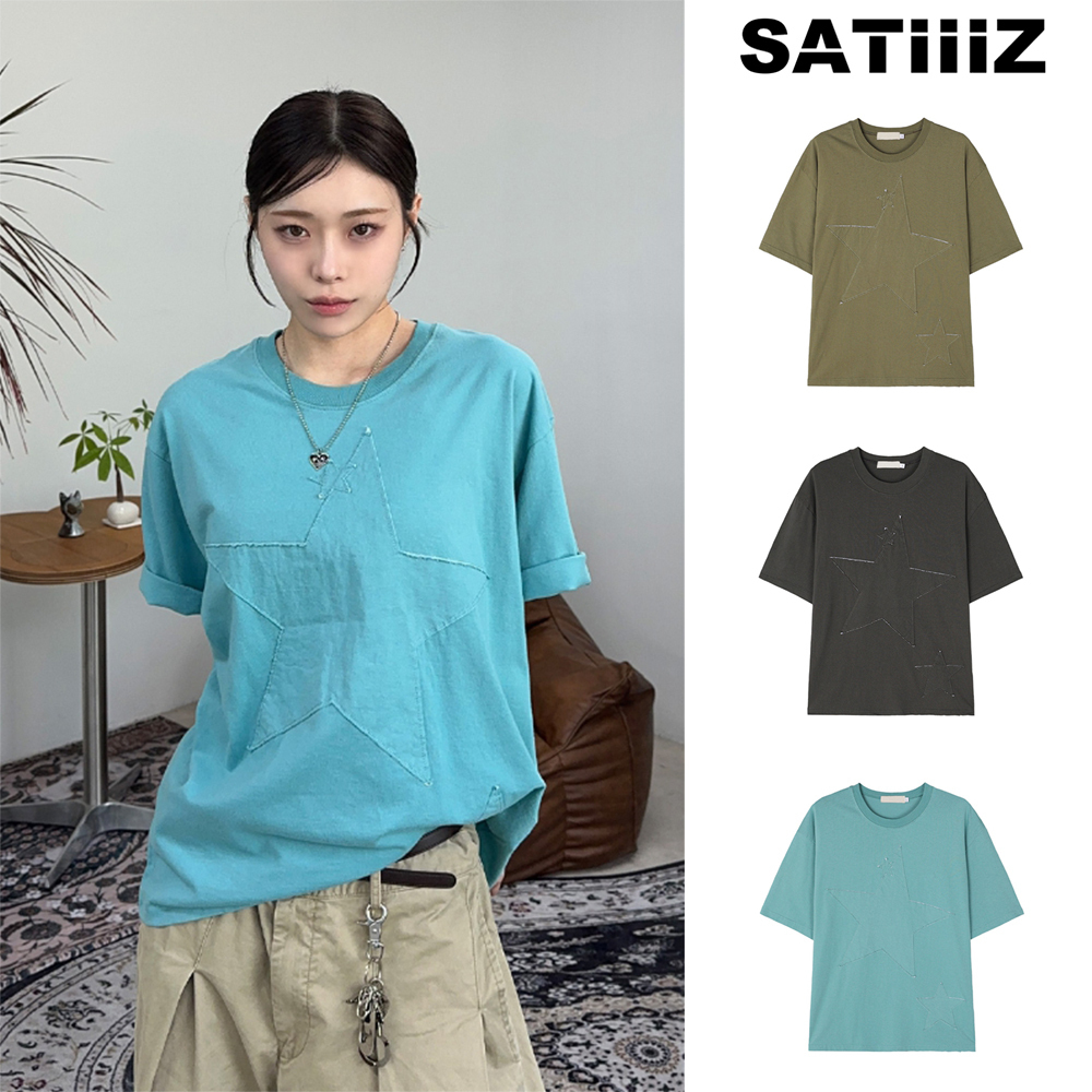 【SATIIIZ】Elia Star Patch T-Shirt