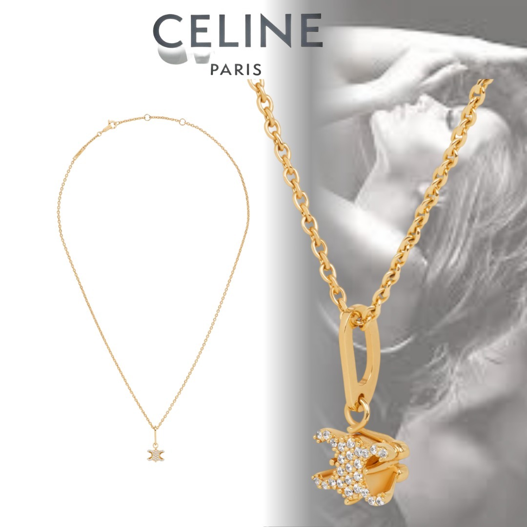 CELINE トリオンフ ソリテール スパークル ネックレス 461NS6BCZ