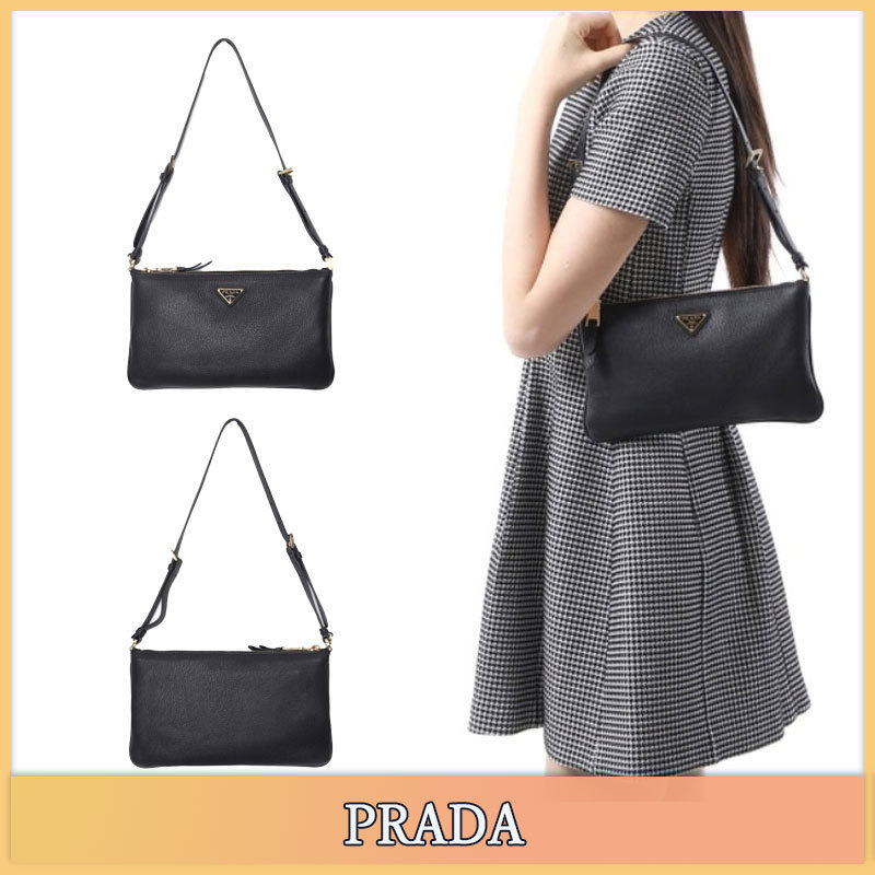 【PRADA】★25SS★レザーポーチ ショルダーバッグ