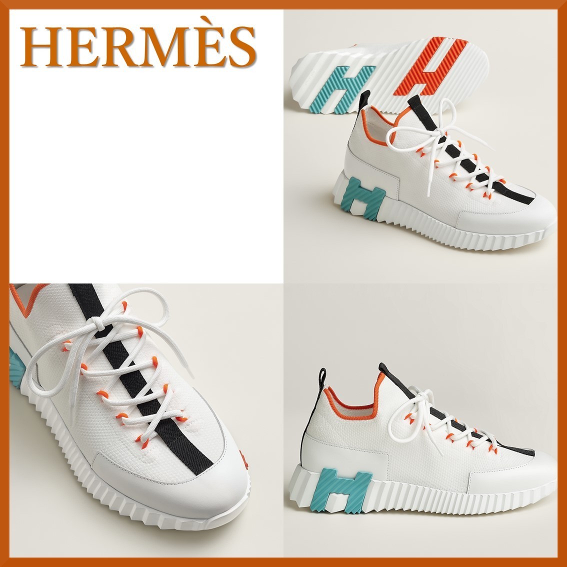 【洗練された軽やかさ】HERMES《Slip-on Lift》スニーカー