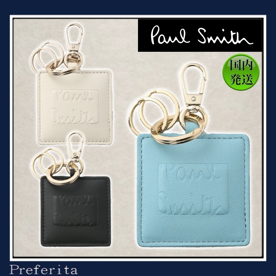 【Paul Smith】ソフティパデッド キーホルダー ロゴ ふかふか