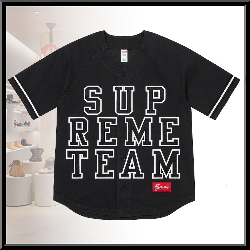 超人気!SUPREME ベースボール ジャージー 半袖シャツ クール