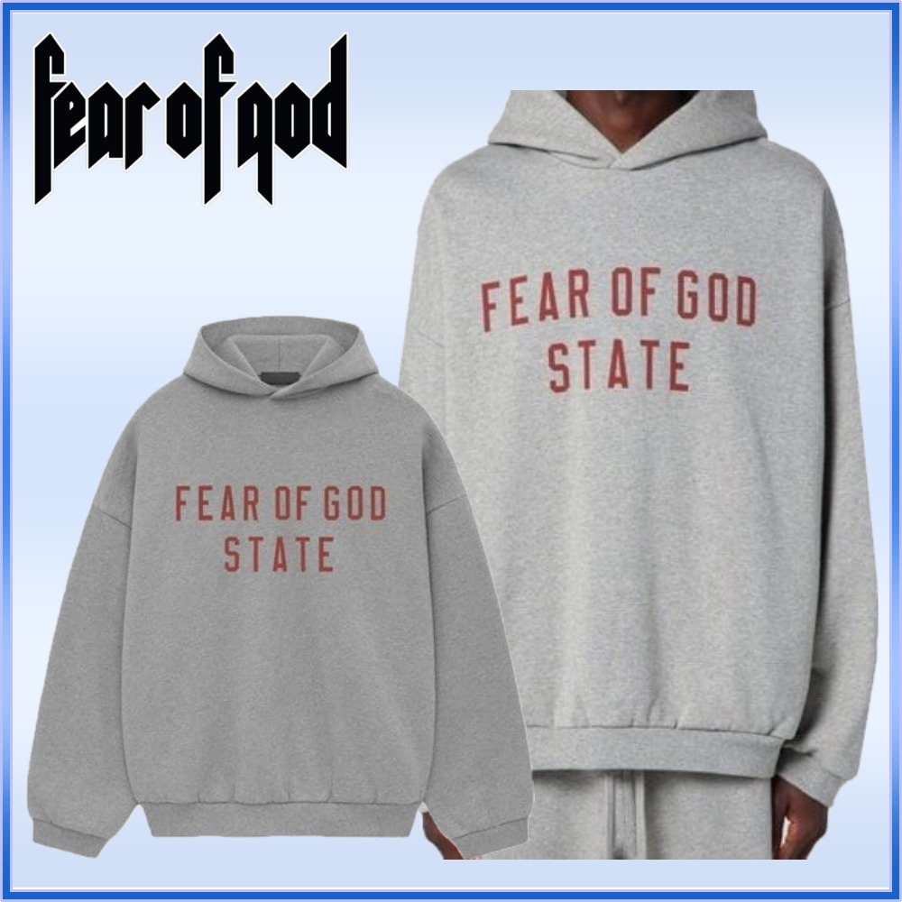 FEAR OF GOD ESSENTIALS フリースフーディ 灰 192BT246251F