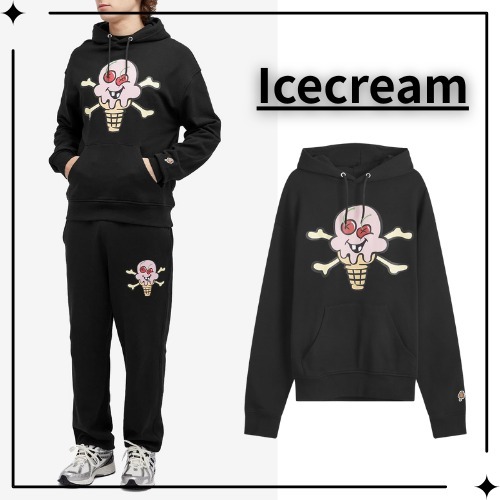 【Icecream】コーン&ボーンズ ポップオーバーパーカー