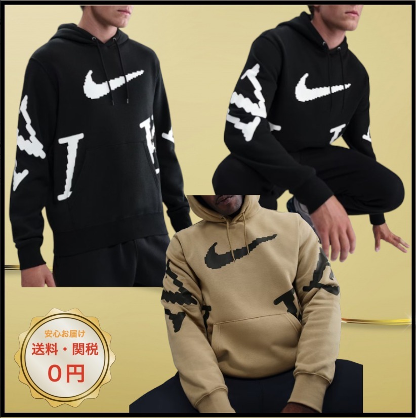 関税込み♪【Nike】Club おしゃれ ★ ロゴ フリース パーカー
