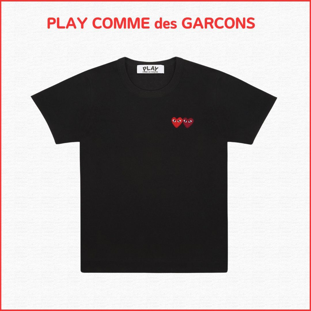 人気商品【PLAY COMME des GARCONS】 T-SHIRT DOUBLE BURGENDY
