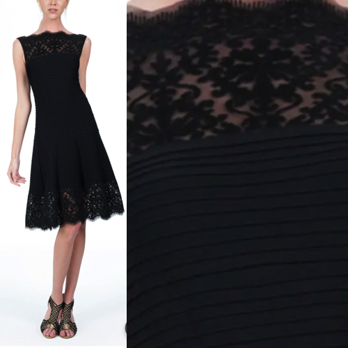SALE!!TADASHI SHOJI レースピンタックカクテルワンピース☆