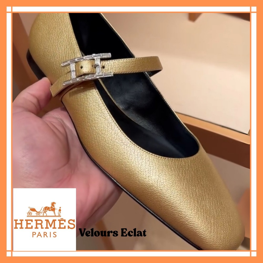 シンプル上品、究極のバレエシューズ【HERMES】ジェーン