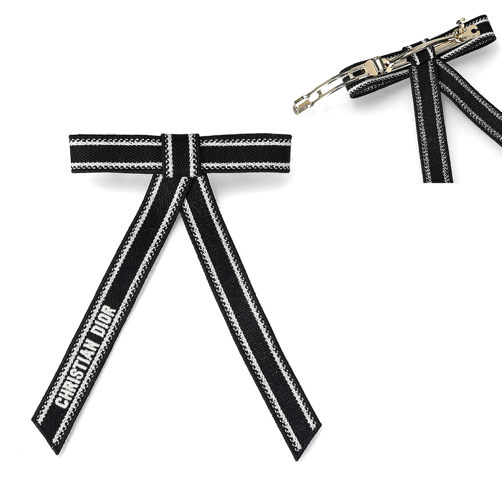 関税負担なし☆Dior エンブロイダリー Dior Twistリボンバレッタ