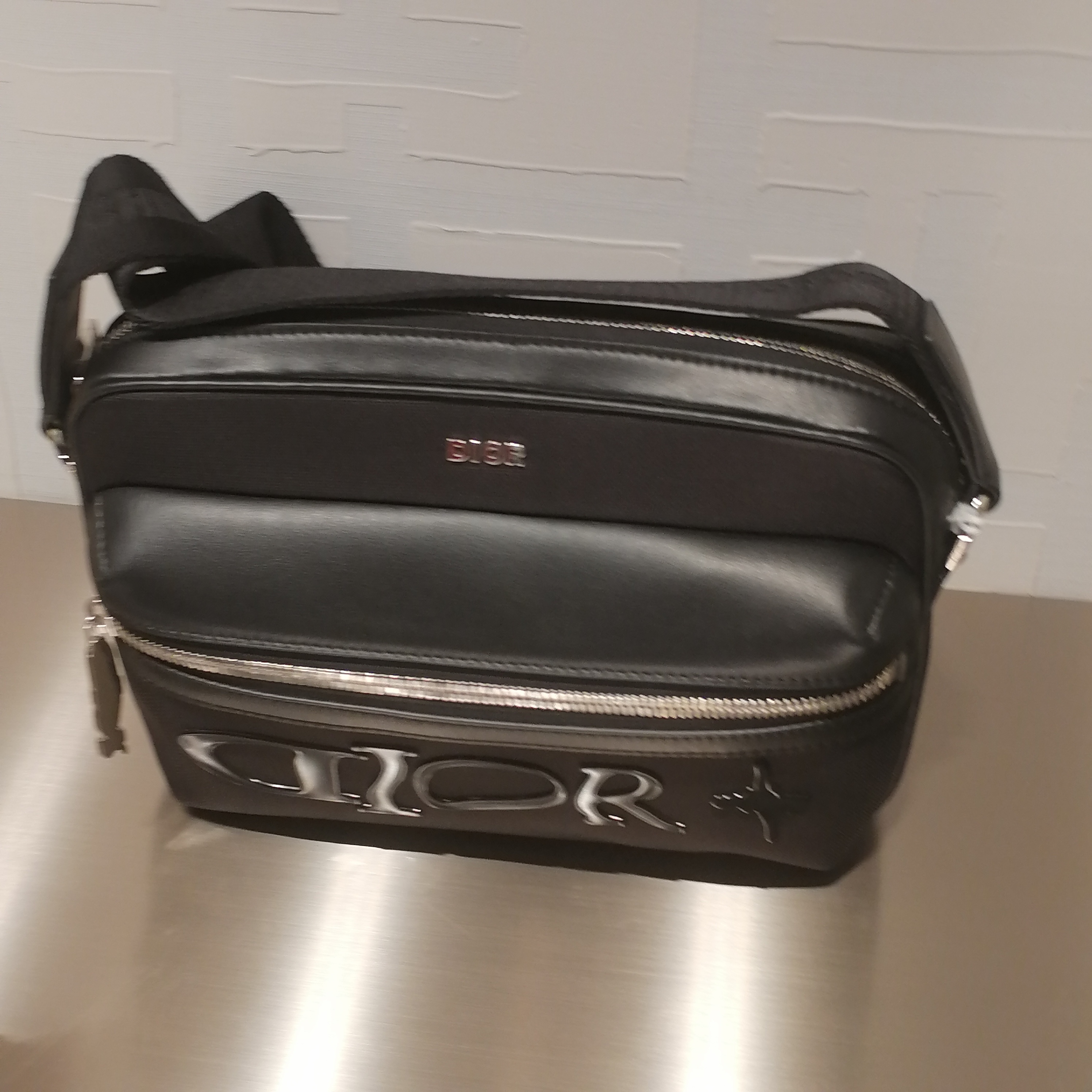 Dior ディオール ジップ メッセンジャーバッグ ミニ ブラック