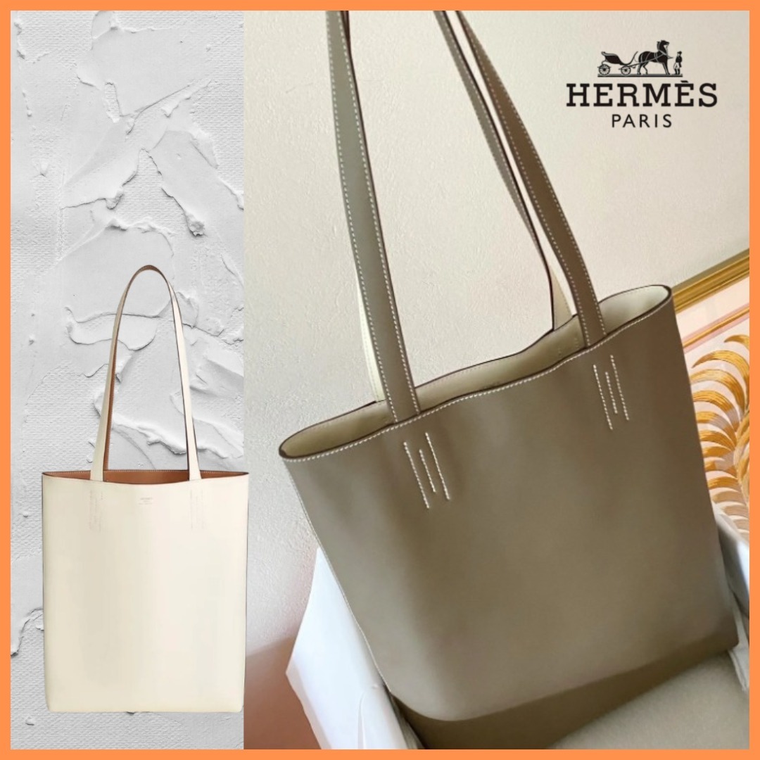 リバーシブル◆美しい【HERMES】 トートバッグNeo Double Sens35