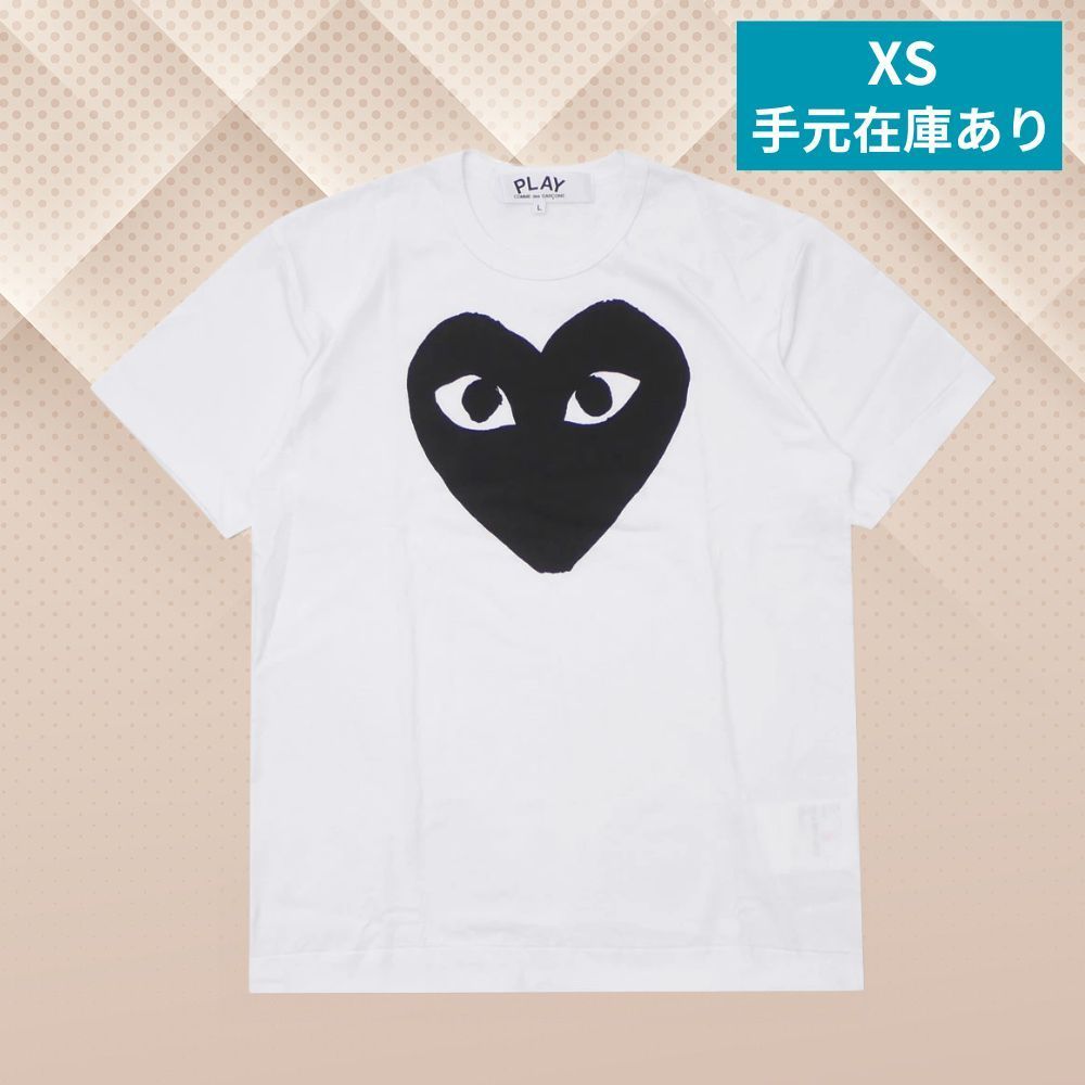 【COMME des GARCONS】PLAY BLACK HEART Logo Tシャツ