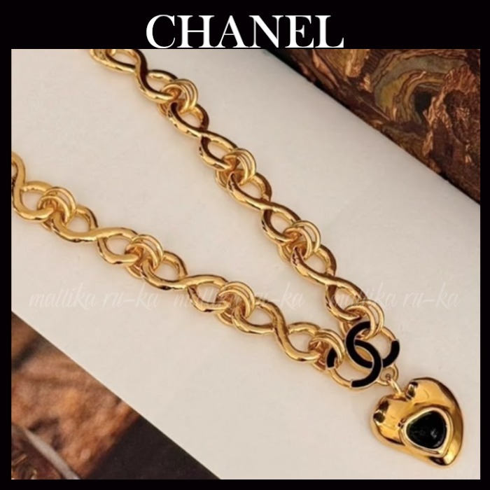 煌びやかなチェーン＆ハート♡25A【CHANEL】ネックレス
