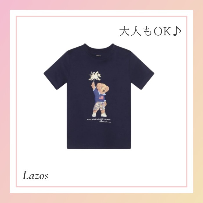 ポロ ラルフローレン キッズ ベアプリント クルーネック Tシャツ