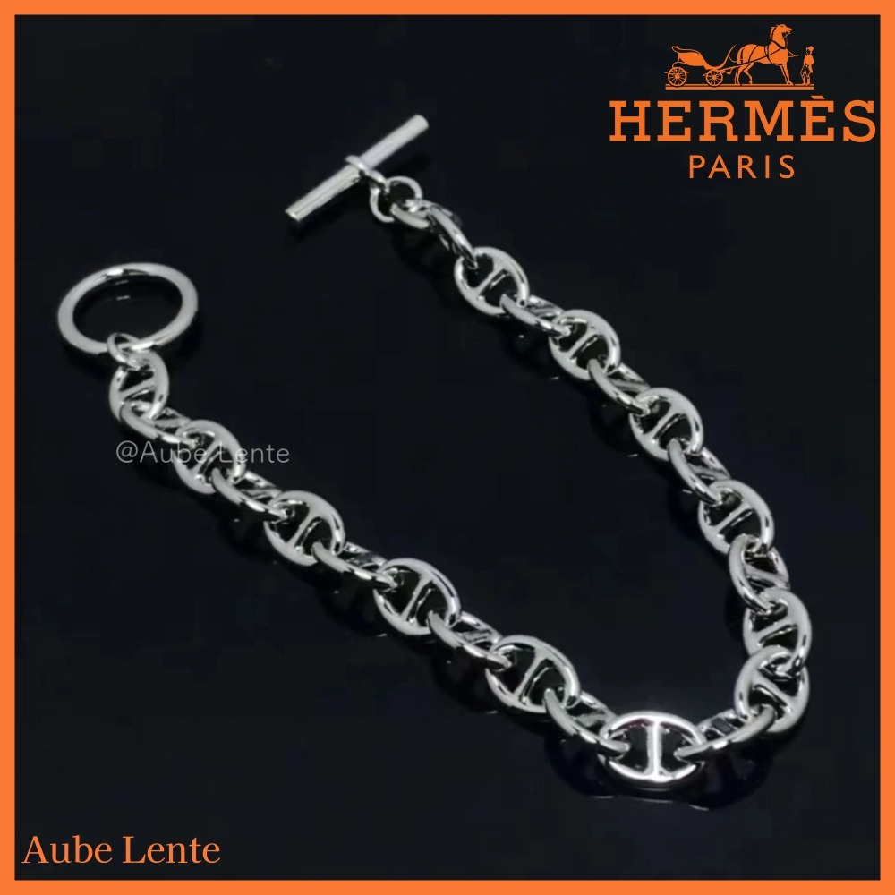 繊細な煌めき★【HERMES】Chained'Ancre ブレスレット VSモデル