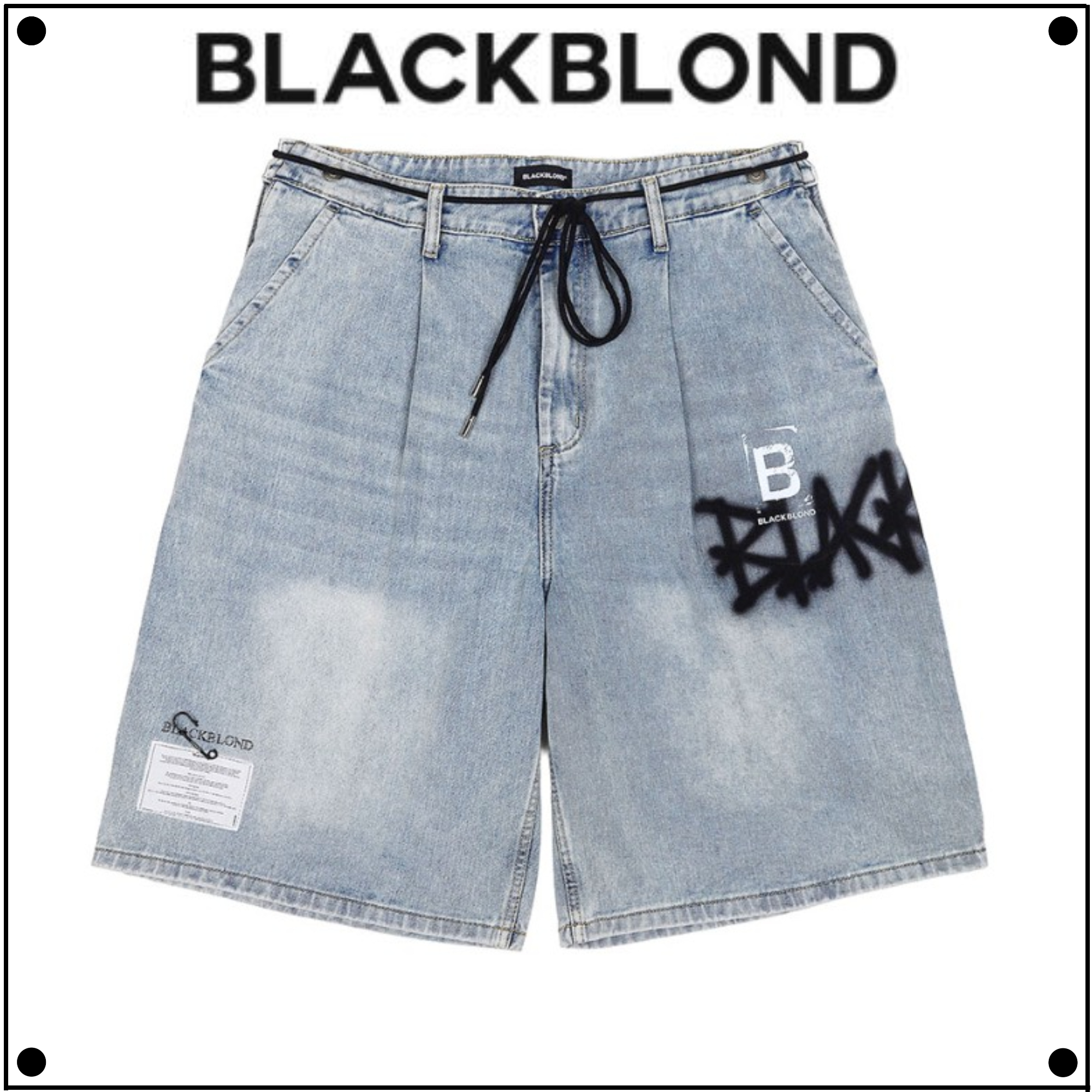 BLACKBLONDのBBD Vintage Clash Denim Shorts