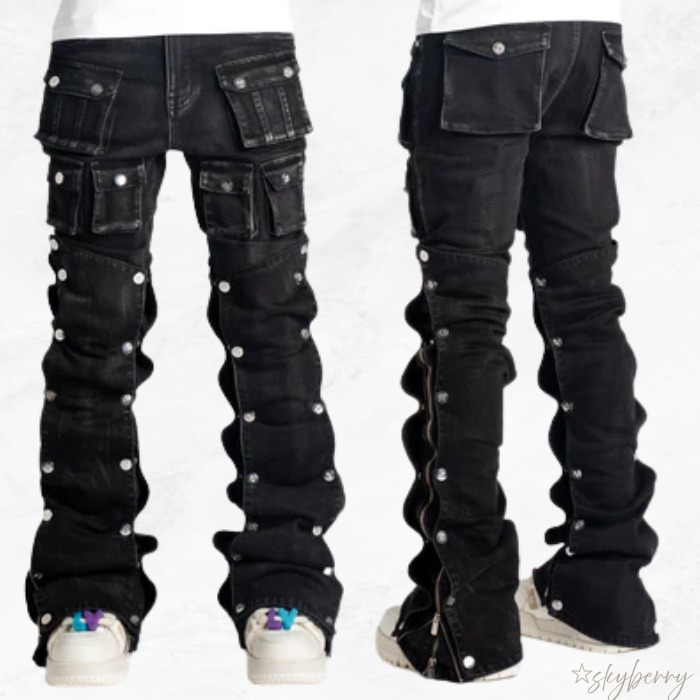 GUAPI★Premium デニムパンツ IRON GREY