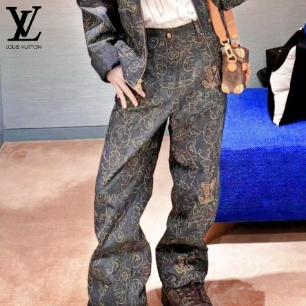 《アラベスク・モチーフ》LV エンブロイダードデニムパンツ