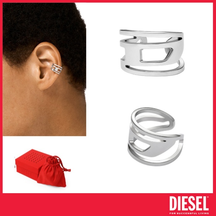 ★DIESEL★ディーゼル シングル Dロゴ イヤーカフ ステインレス