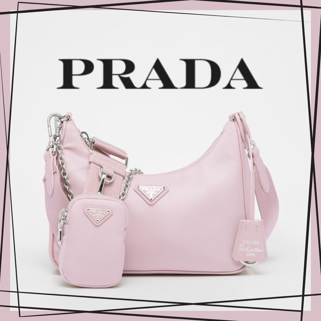 Prada Re-Edition 2005 Re-Nylon bag アラバスターピンク