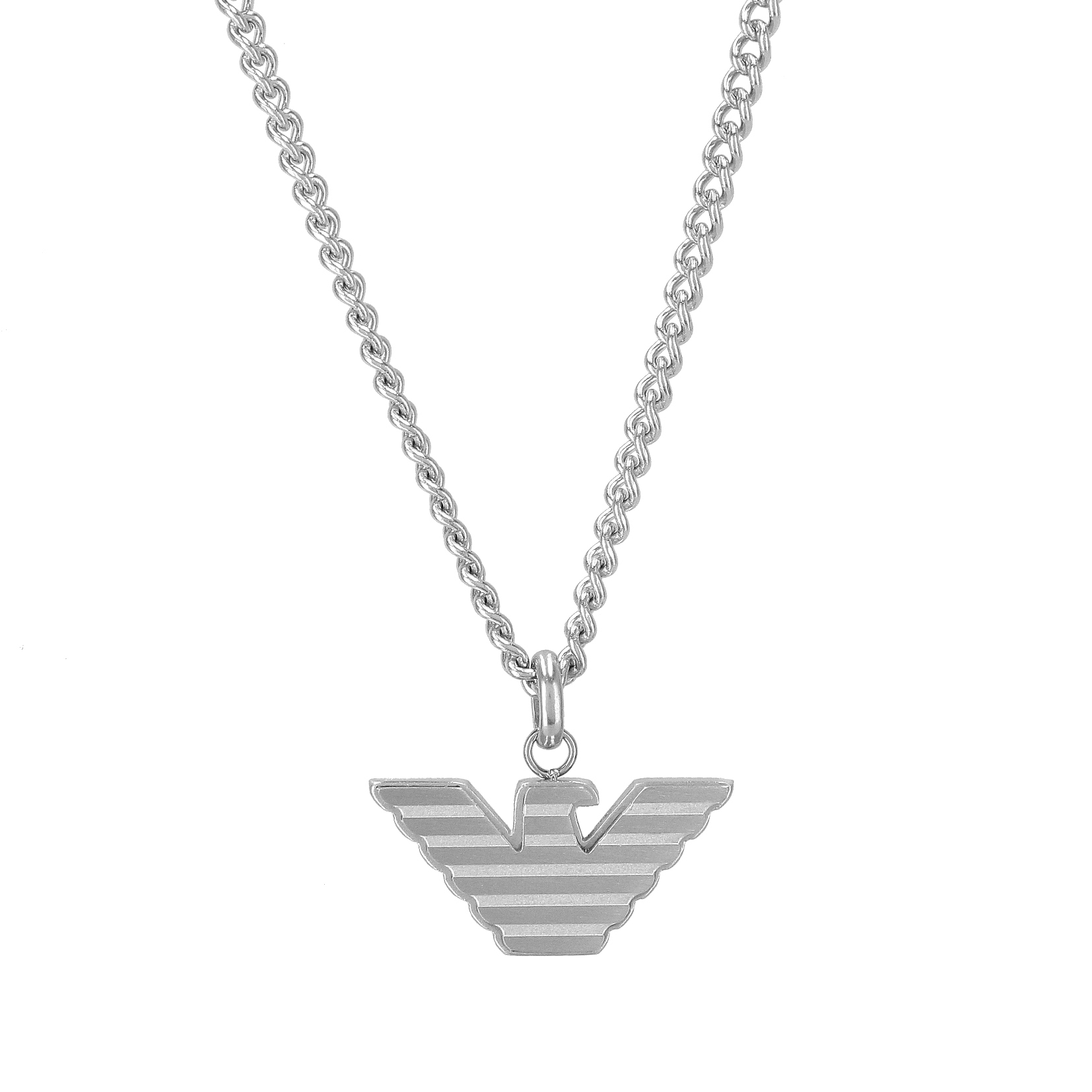 エンポリオアルマーニ メンズ ネックレス イーグルロゴ SILVER