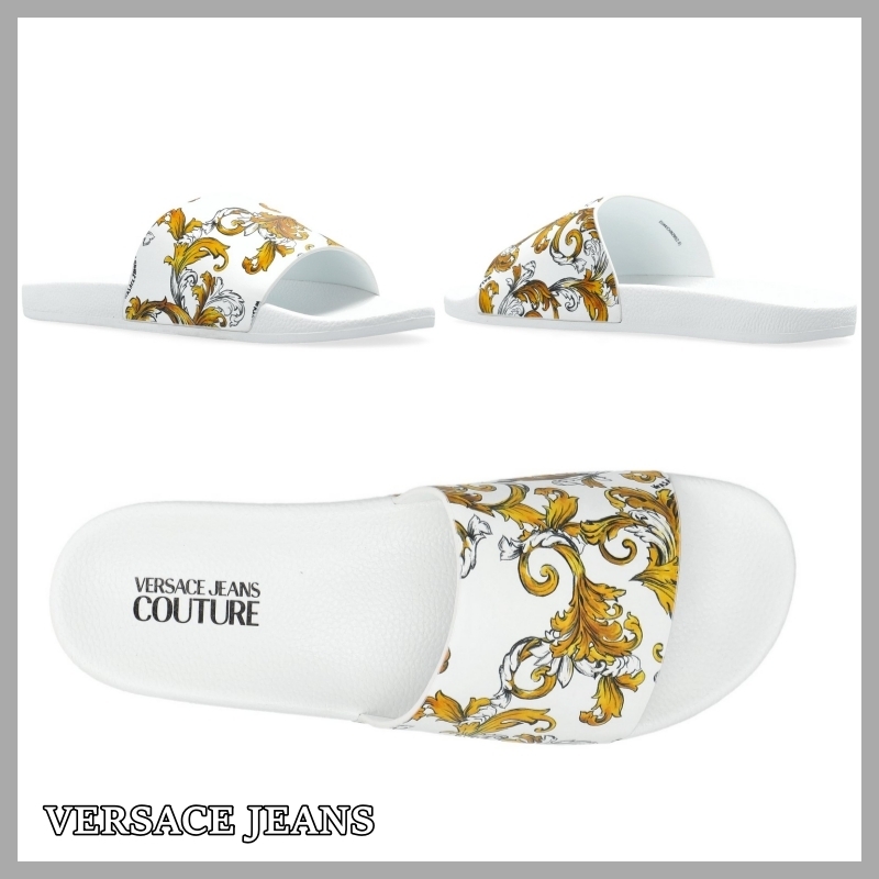 【VERSACE JEANS】アウトライン バロック スライド 関税・送料込
