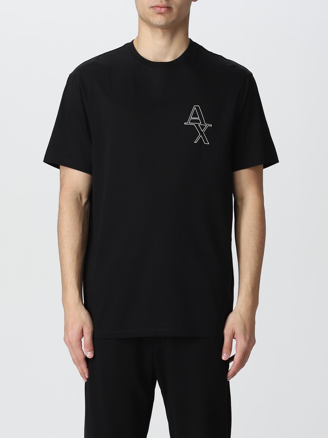 Tシャツ・カットソー ARMANI EXCHANGE Men T-shirt Black 3RZTHLZJ9AZ 1200