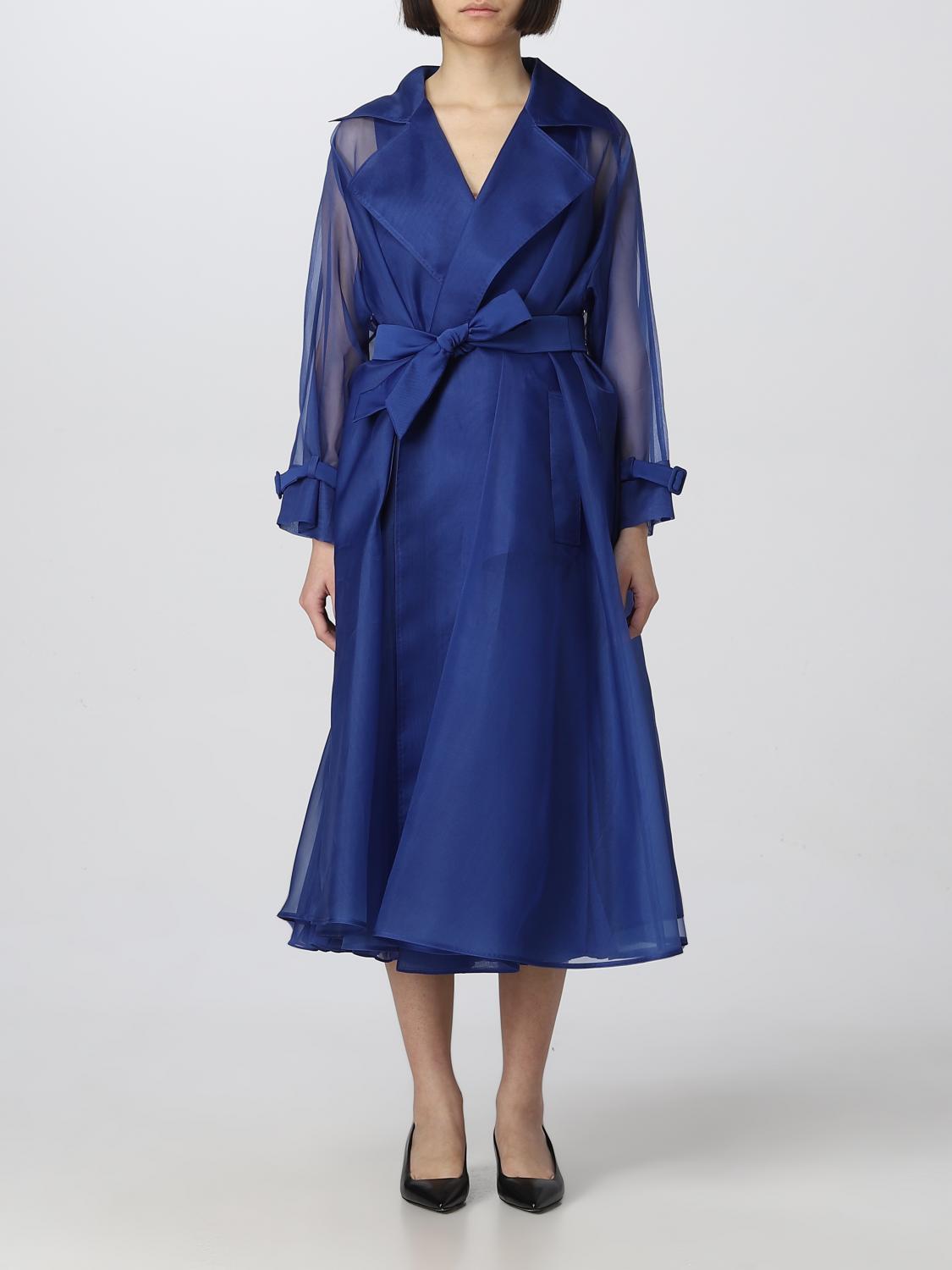 コート MAX MARA Woman Coat Gnawed Blue 2311210137600 030