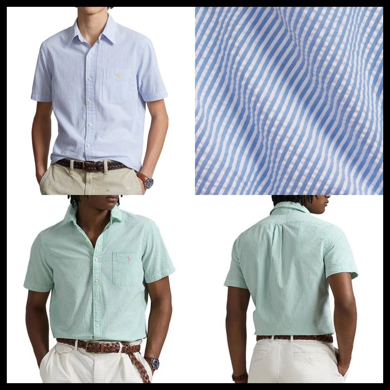 Polo Ralph Lauren プレップスター シアサッカー半袖シャツ