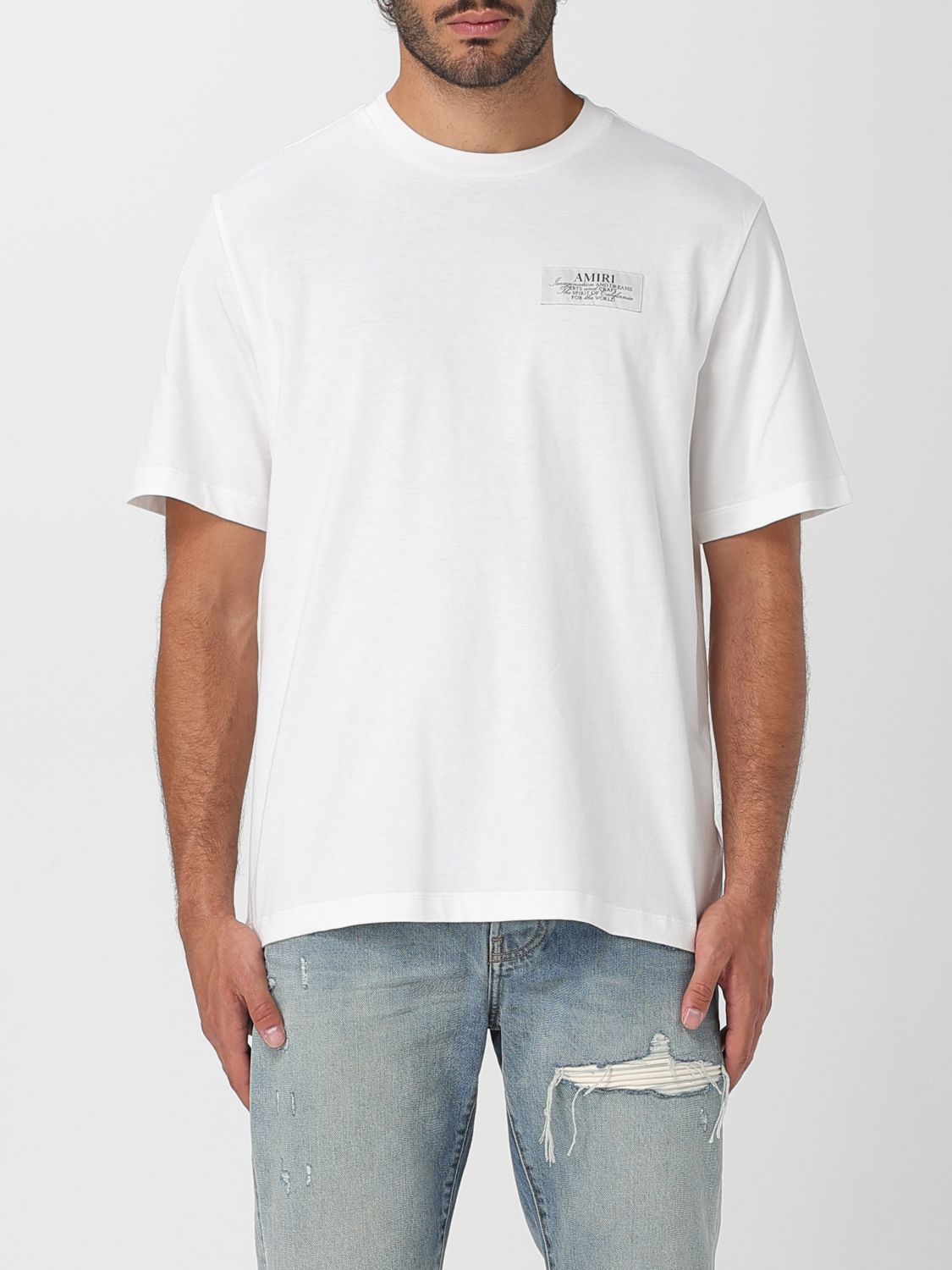 Tシャツ・カットソー AMIRI Men T-shirt White AMJYTE1198 127
