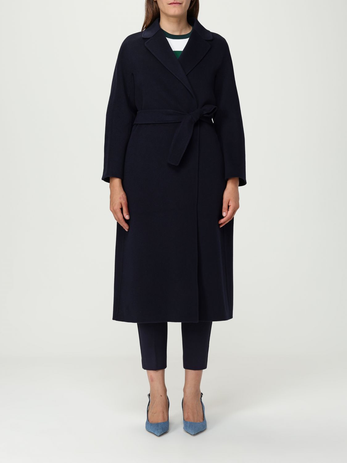 コート 'S Max Mara Woman Coat Blue 2529016081600 012