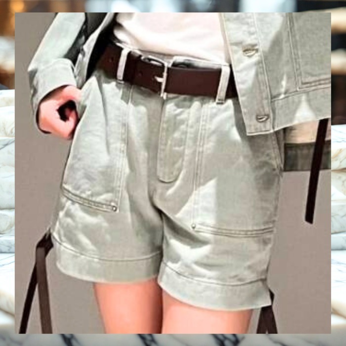 《大人カジュアル》【LOEWE】デニムショートパンツ