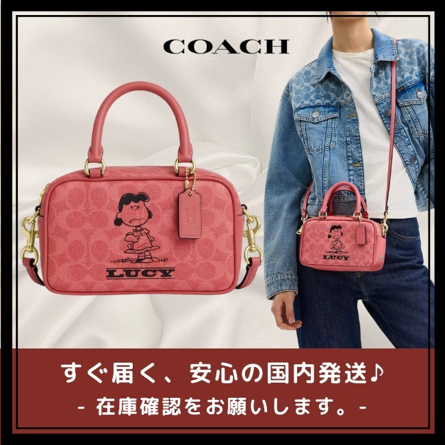 【COACH X PEANUTS】サッチェル クロスボディ バッグ・ルーシー