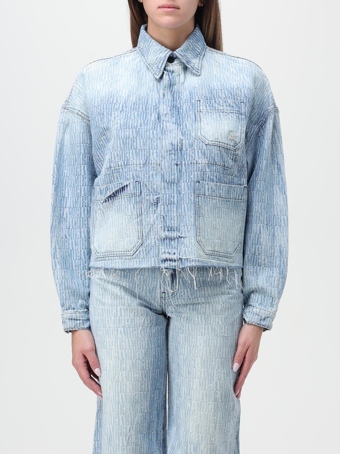 ジャケット AMIRI Woman Jacket Blue AW23WDJ001 485