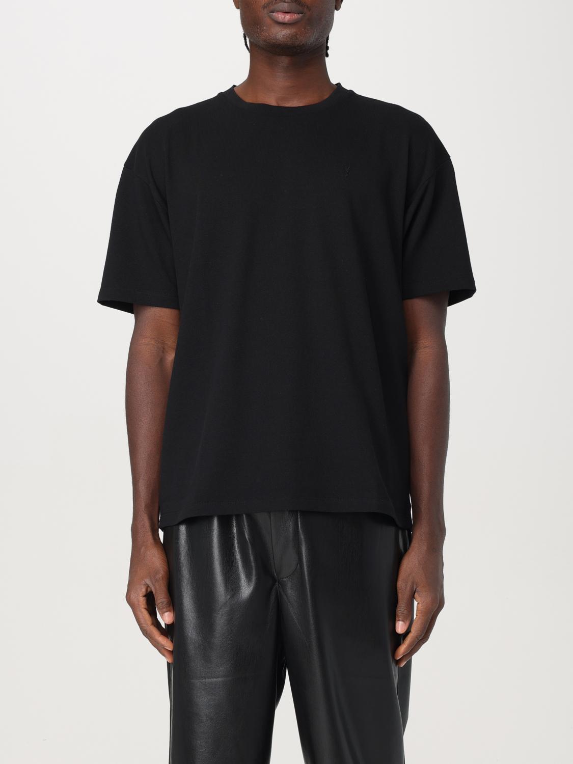 Tシャツ・カットソー SAINT LAURENT Men T-shirt Black 781566Y37HC 1000