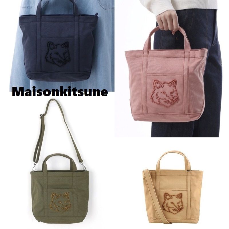 トートバッグ [Maisonkitsune] FOX HEAD SMALL TOTE BAG