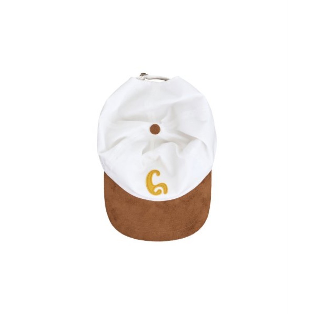 ★1011 GALLERY★ Suede Ball Cap WhiteBrown