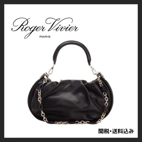 【ROGER VIVIER】Borsa Viv Choc Media In Pelle