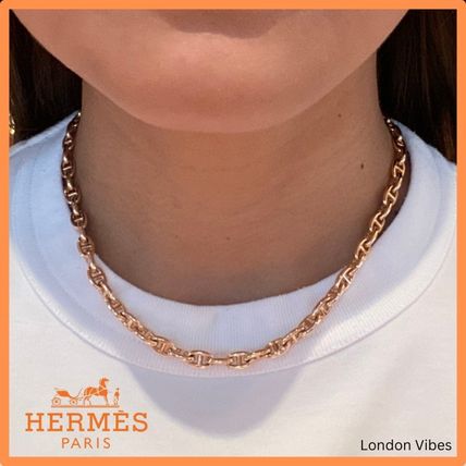 HERMES 18K ローズゴールド ペンダント ゴールド（金色）系 HERMES(エルメス) ネックレス・ペンダント