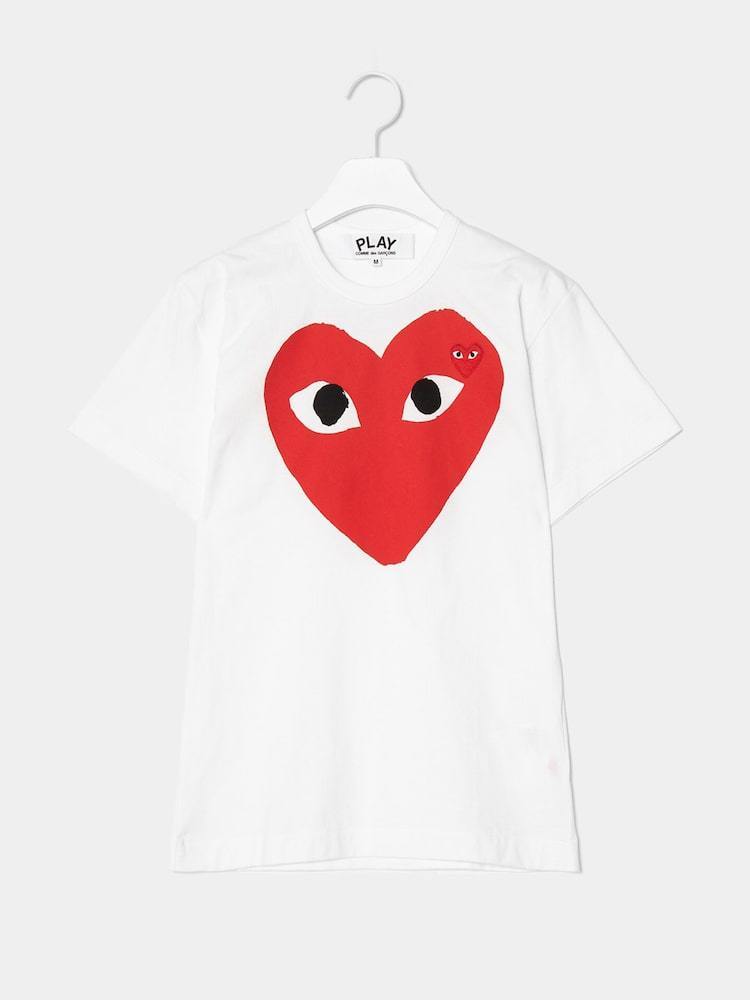 【PLAY COMME DES GARCONS】Red Heart Wappen T-Shirt