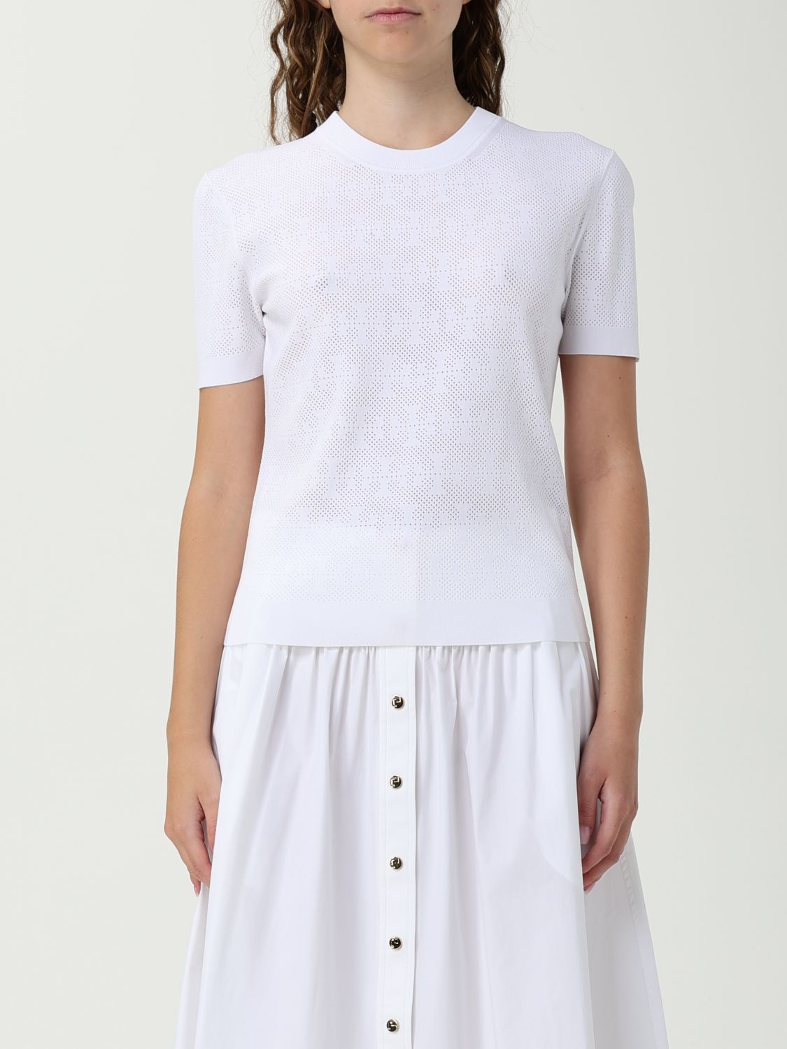 Tシャツ・カットソー TORY BURCH Woman T-Shirt White 168853 100