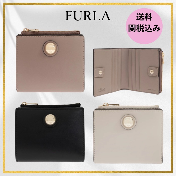 送料・関税込【FURLA】Sfera コンパクト 二つ折り 財布