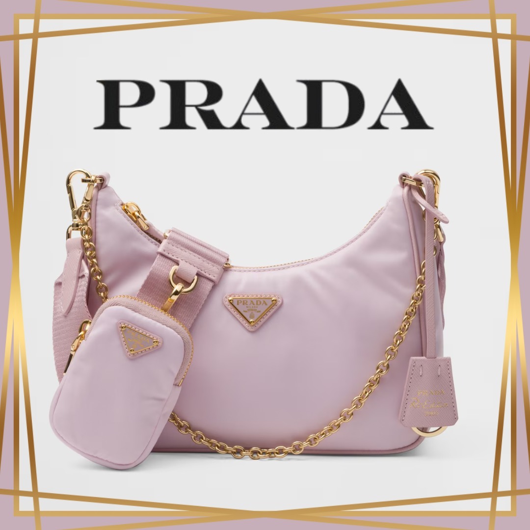 Prada Re-Edition 2005 Re-Nylon bag アラバスター