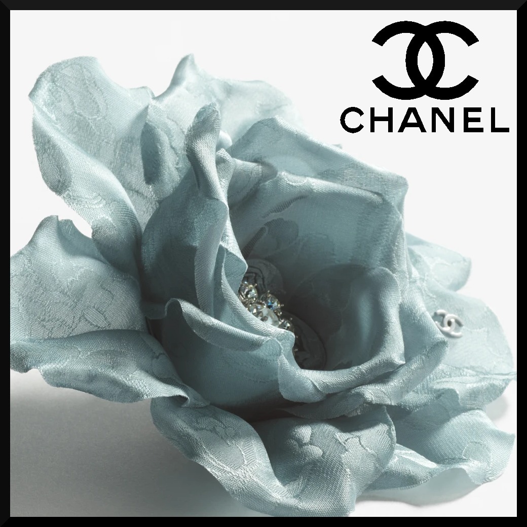 【お洒落♪】CHANELカメリア モチーフ ブローチ