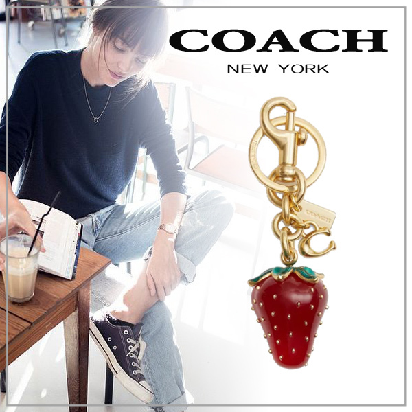 【COACH】コーチ ストロベリー バッグ チャーム